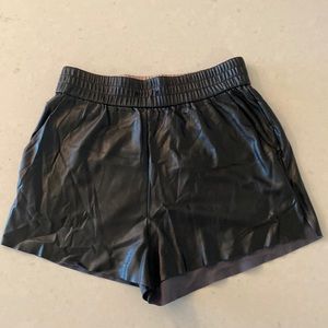 Aritzia faux leather shorts. Size xs